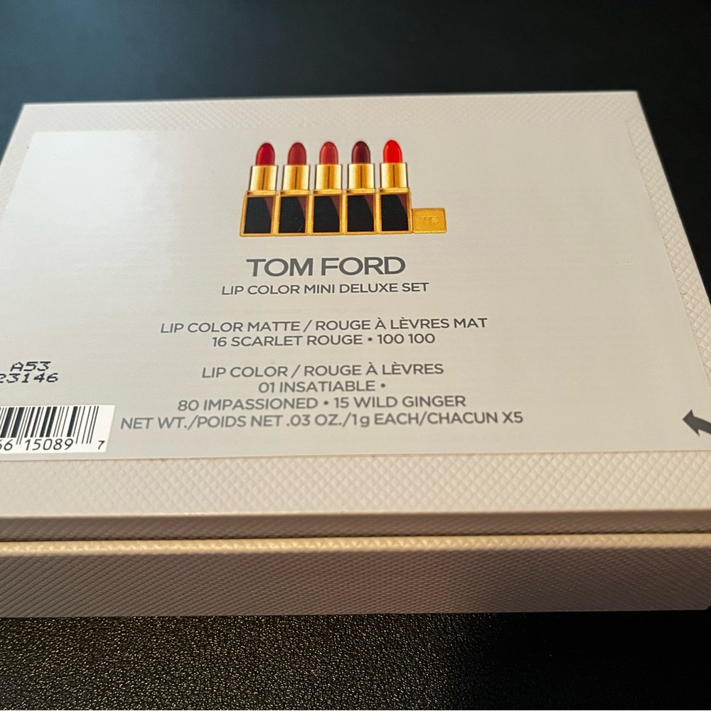 Tom Ford Lip Color Mini Deluxe 5 piece set